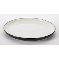 CANVAS Catalone Dinner Plate, Black/White, 1-pc