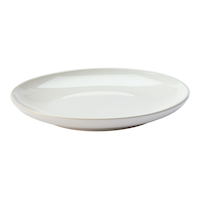 Assiette à salade en grès MasterChef Essential Coupe, blanc brillant, paq. 1 Front_Elevated