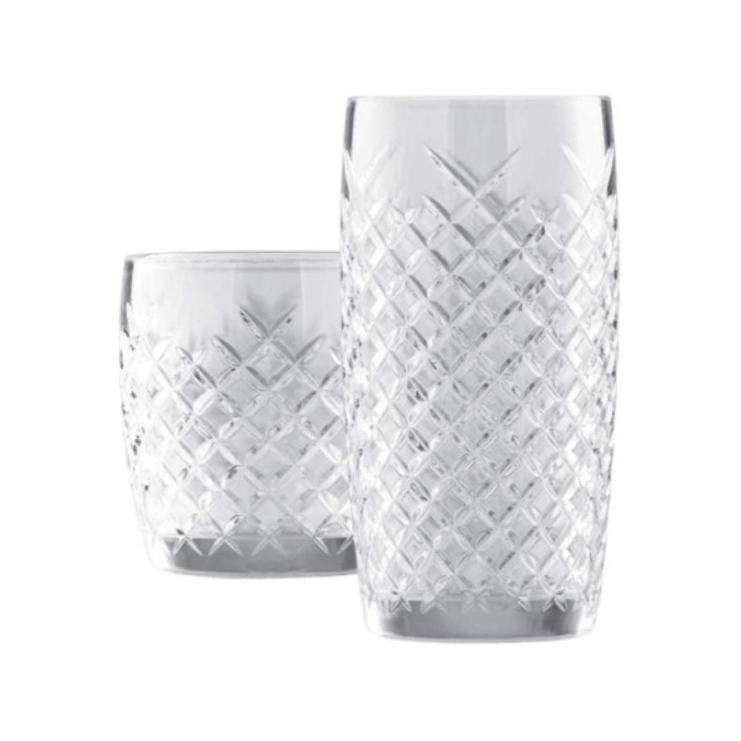 Anchor Hocking Cross Hatch Tumbler Set, 12-pc Front_Flat