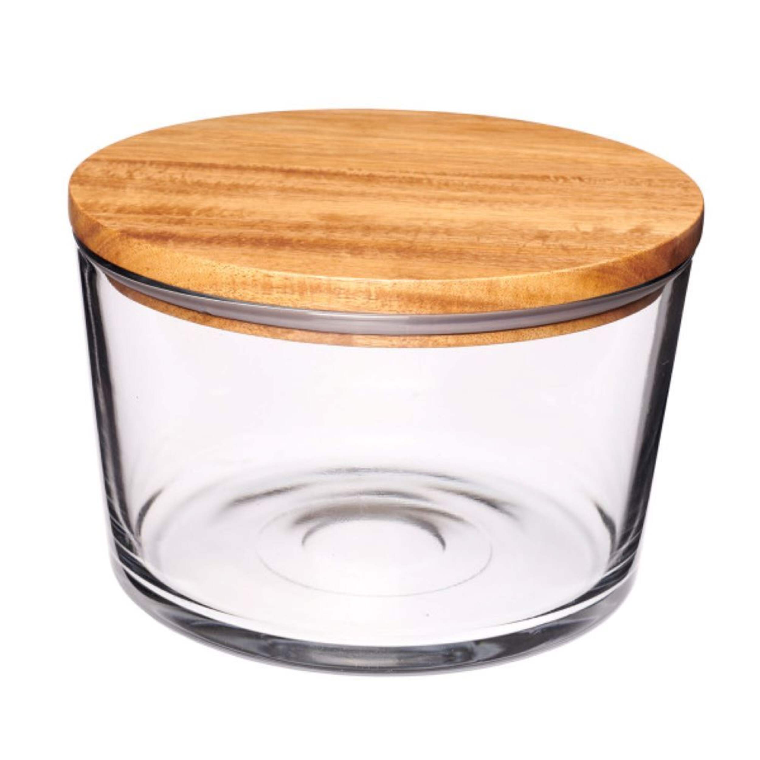 Anchor Hocking Large Bowl with Acacia Lid Front_Elevated