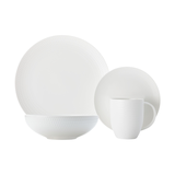 Maxwell & Williams Round Diamond Porcelain Dinnerware Set, 16-pc, White Composite_or_Mixed
