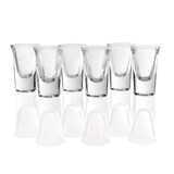 Trudeau Shot Glasses Set, 1-oz Capacity, 30-mL, 6-pc Front_Flat