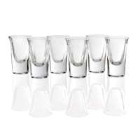 Trudeau Shot Glasses Set, 1-oz Capacity, 30-mL, 6-pc Front_Flat