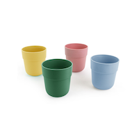 CANVAS Reusable Plastic Tumbler Cups, BPA Free, Recyclable Material, Suitable for Kids, 4-pk Front_Elevated