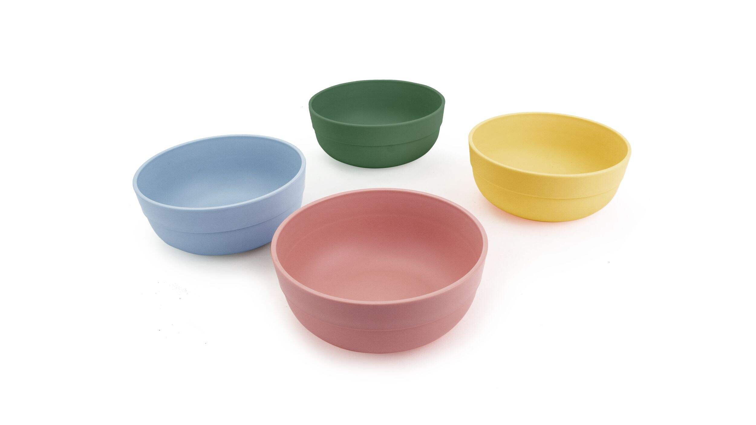 Reusable Plastic Tumbler Bowls, BPA Free, Recyclable Material, 4-pk Composite_or_Mixed