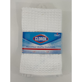 Clorox Waffle Microfiber Kitchen Dishcloths, 16-in x 19-in, 6-pk Overhead_Flat