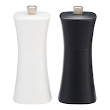 MASTER Chef Black & White Plastic Salt & Pepper Grinder Set Front_Elevated