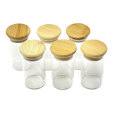 Kamenstein Bamboo Lid Spice Jars Set, 6-pc Overhead_Plunge