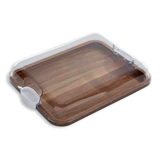 Kamenstein Wooden Build-a-Board Tray with Clear Lid Overhead_Plunge