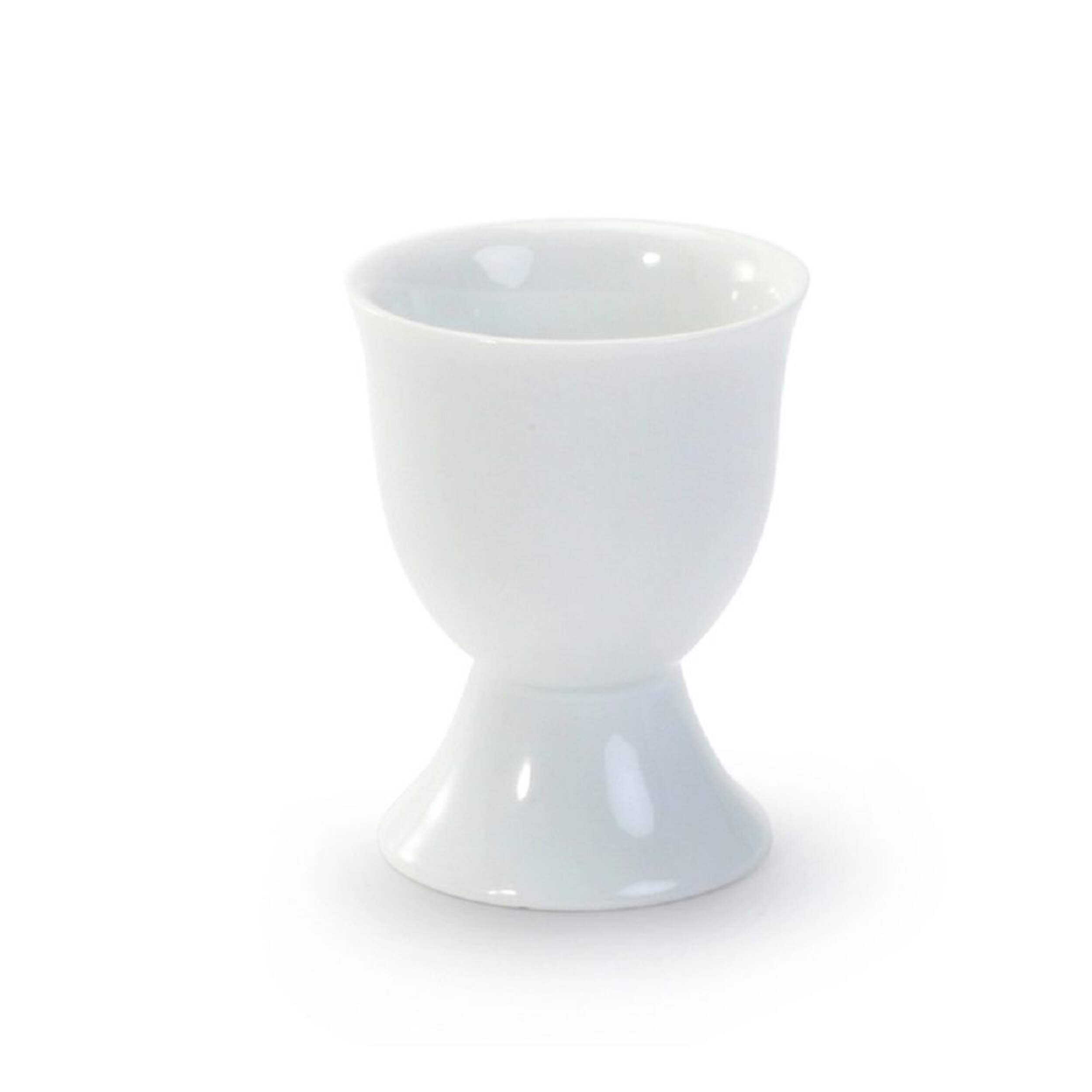 Bia Single Egg Cup, White, 2.5-in Front_Elevated