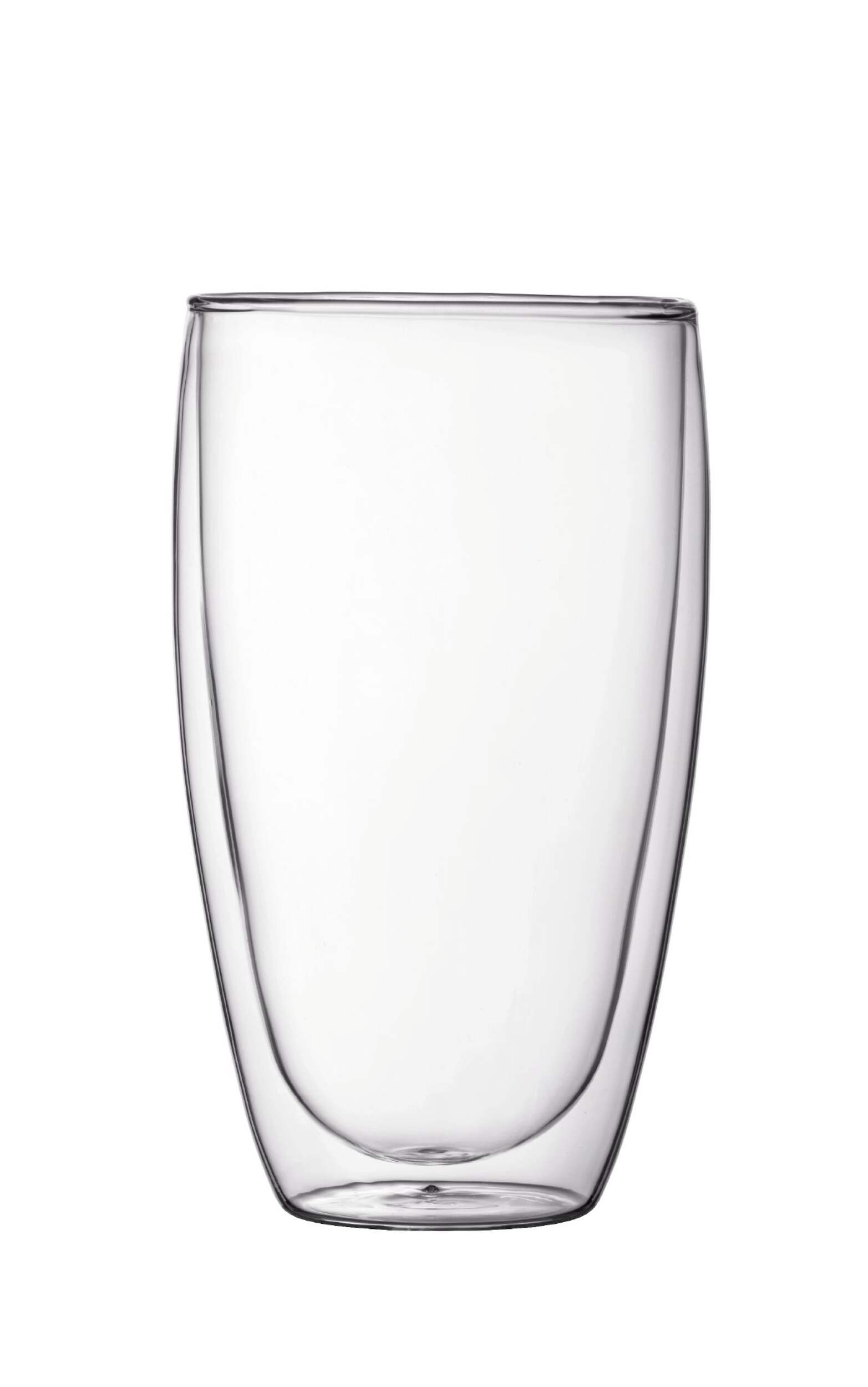 Bodum PAVINA Double Wall Large Glass Set, 2-pc Front_Flat