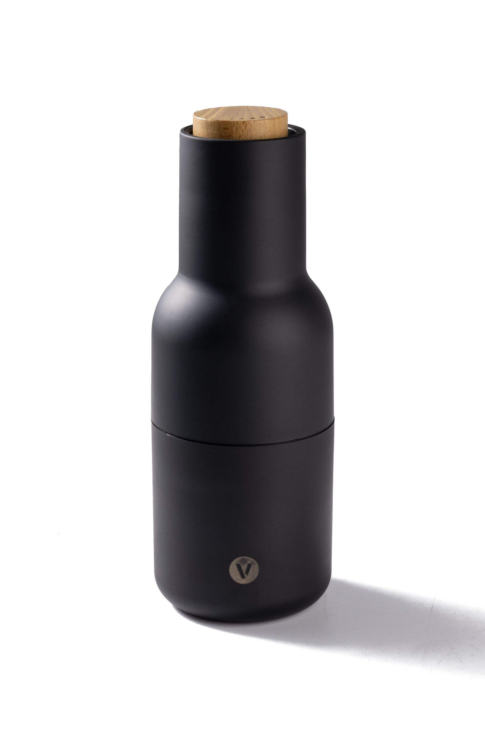 Vida by PADERNO Upside Down Black Pepper Grinder, 12-cm Front_Flat