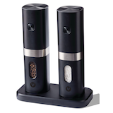 Vida By Paderno 19.4cm Electric Salt & Pepper Mill Set Front_Angled_Left