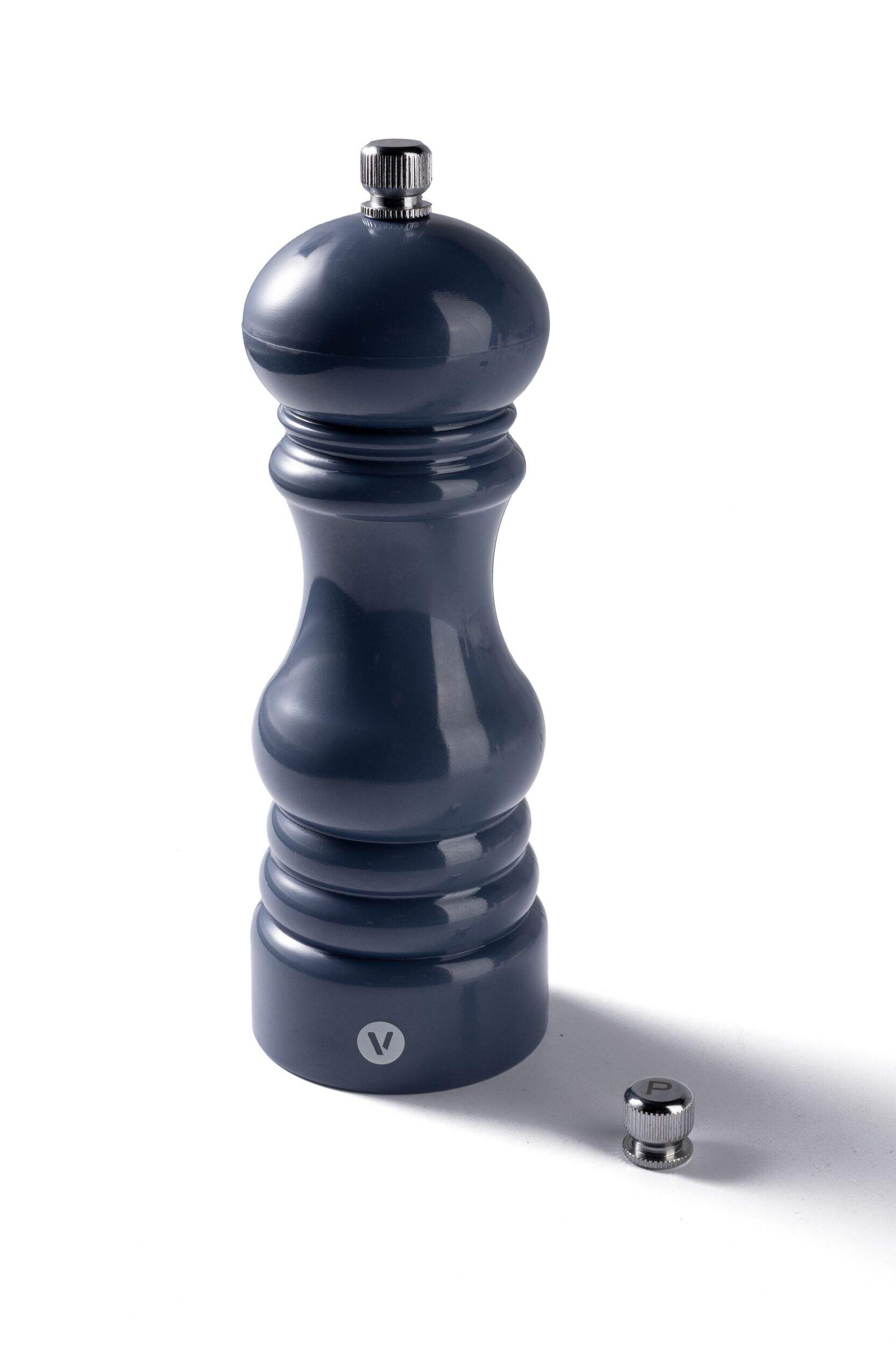 Vida By Paderno Classic Ceramic Pepper Mill, Blue, 17.5-cm Front_Elevated