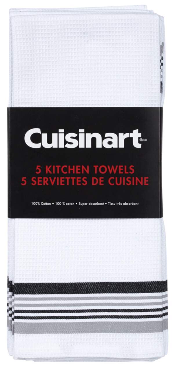 Cuisinart Kitchen Towel, Assorted, 5-pk