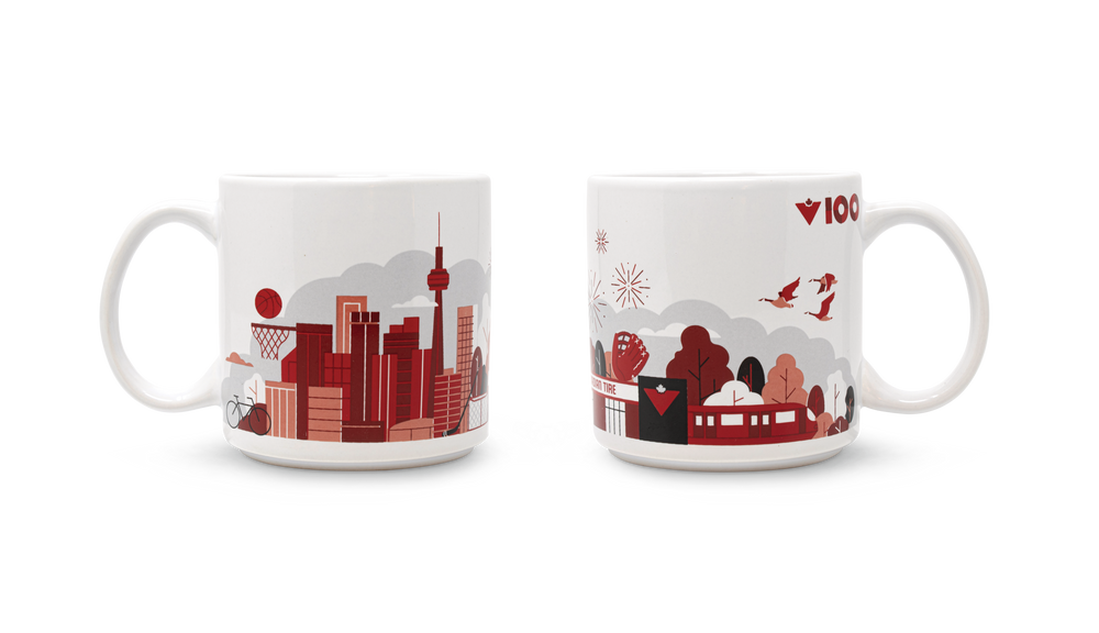 CANVAS Canadian Tire 100th Anniversary Special Edition Ontario Mug, 14
