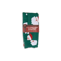 Core Home Printed Christmas Santa Apron Front_Flat