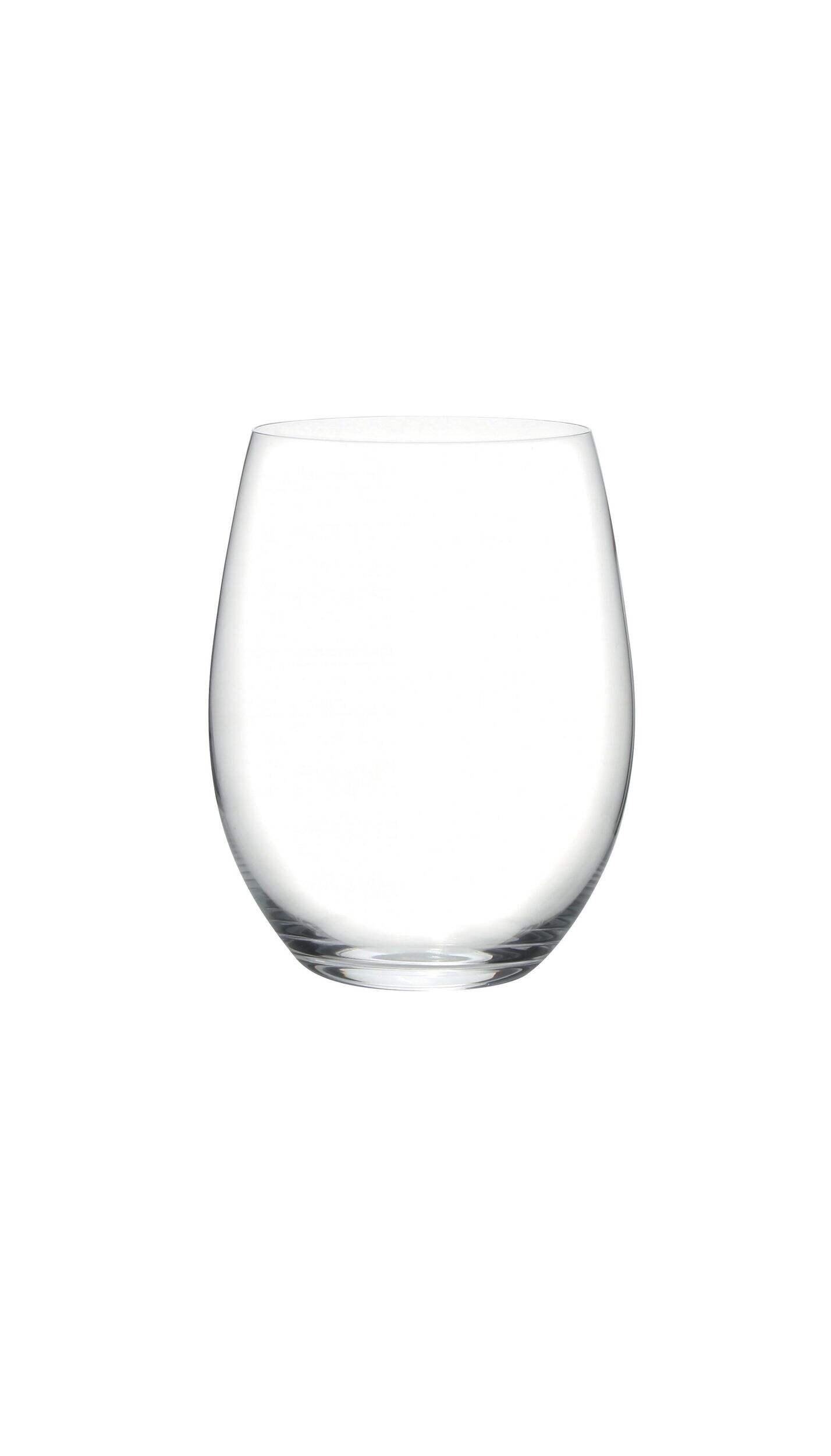 Riedel Stemless Cabernet Wine Glass/Tumbler Set, Clear, 4-pk Front_Flat