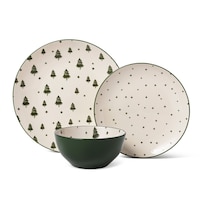 Core Home Stoneware Trees Dinnerware Set, 12-pc