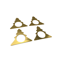 Core Home Gold Tree Durable Napkin Rings, Set of 4 Front_Angled_Right