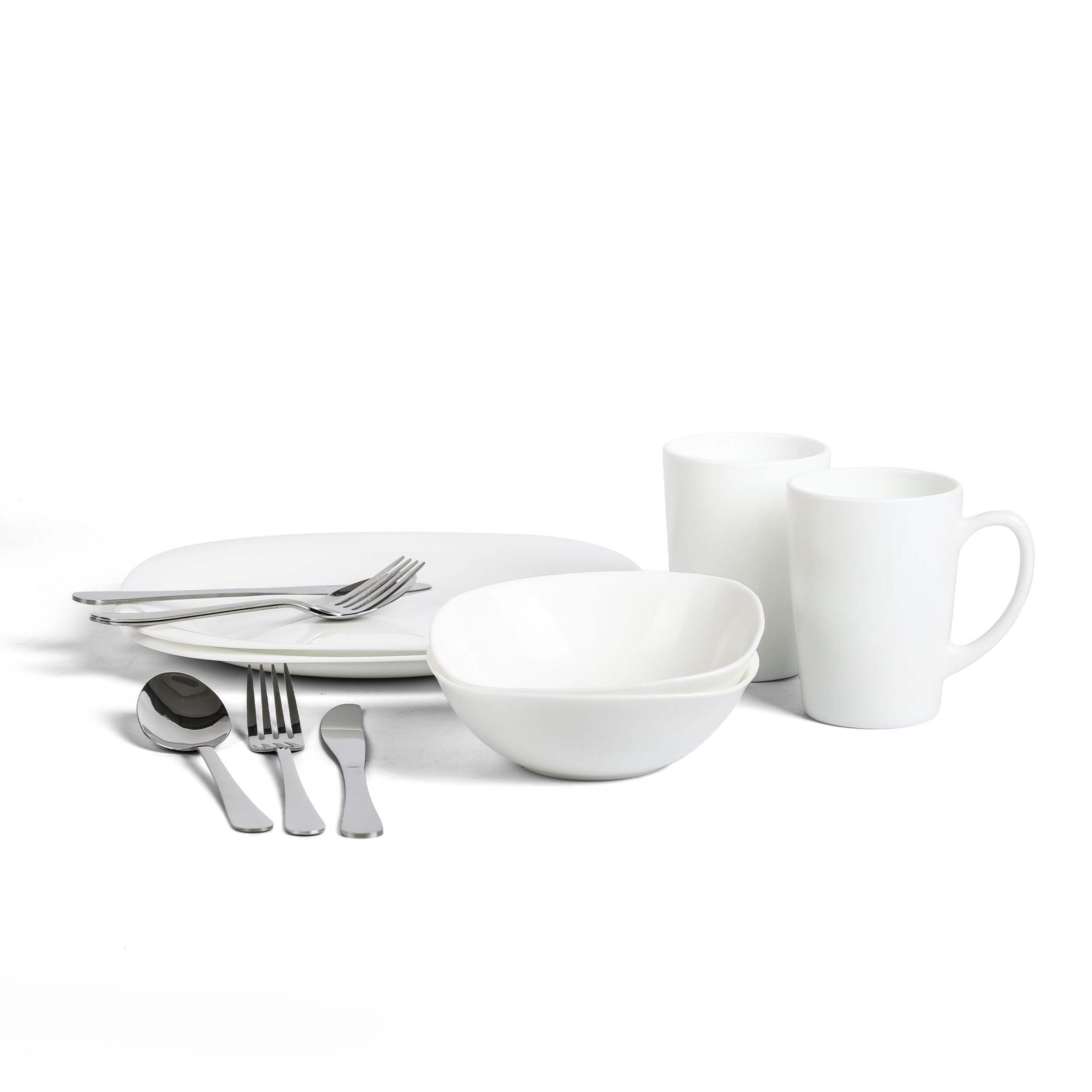 Ivy & Co Back to Campus Set with Flatware, 12-pc Composite_or_Mixed