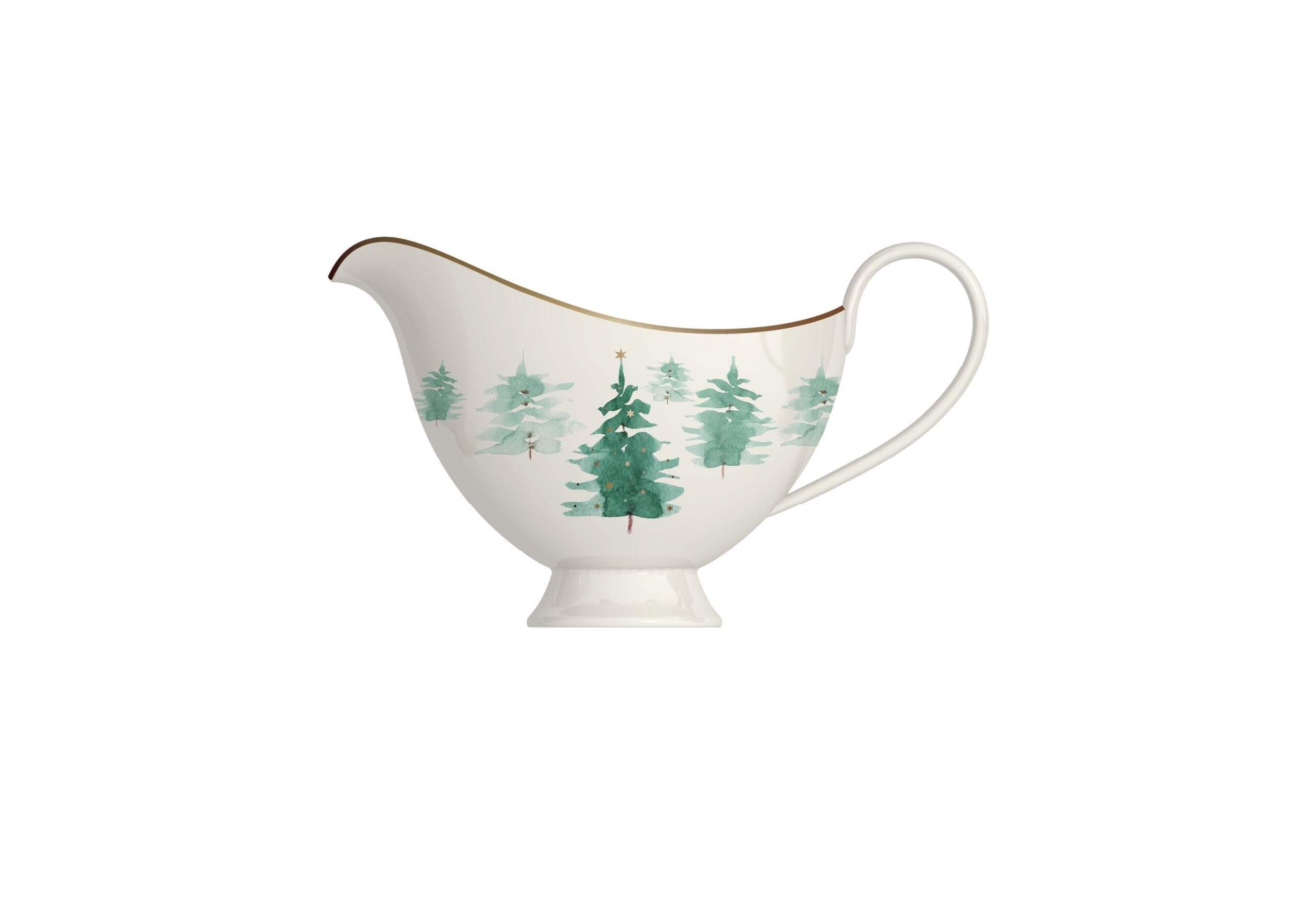Saucière Ivy & Co, arbre d'hiver, mica doré, 500 mL Front_Flat