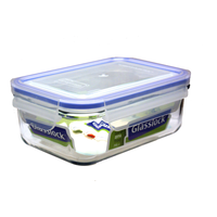 Glasslock Rectangular Container, 2.8-Cup