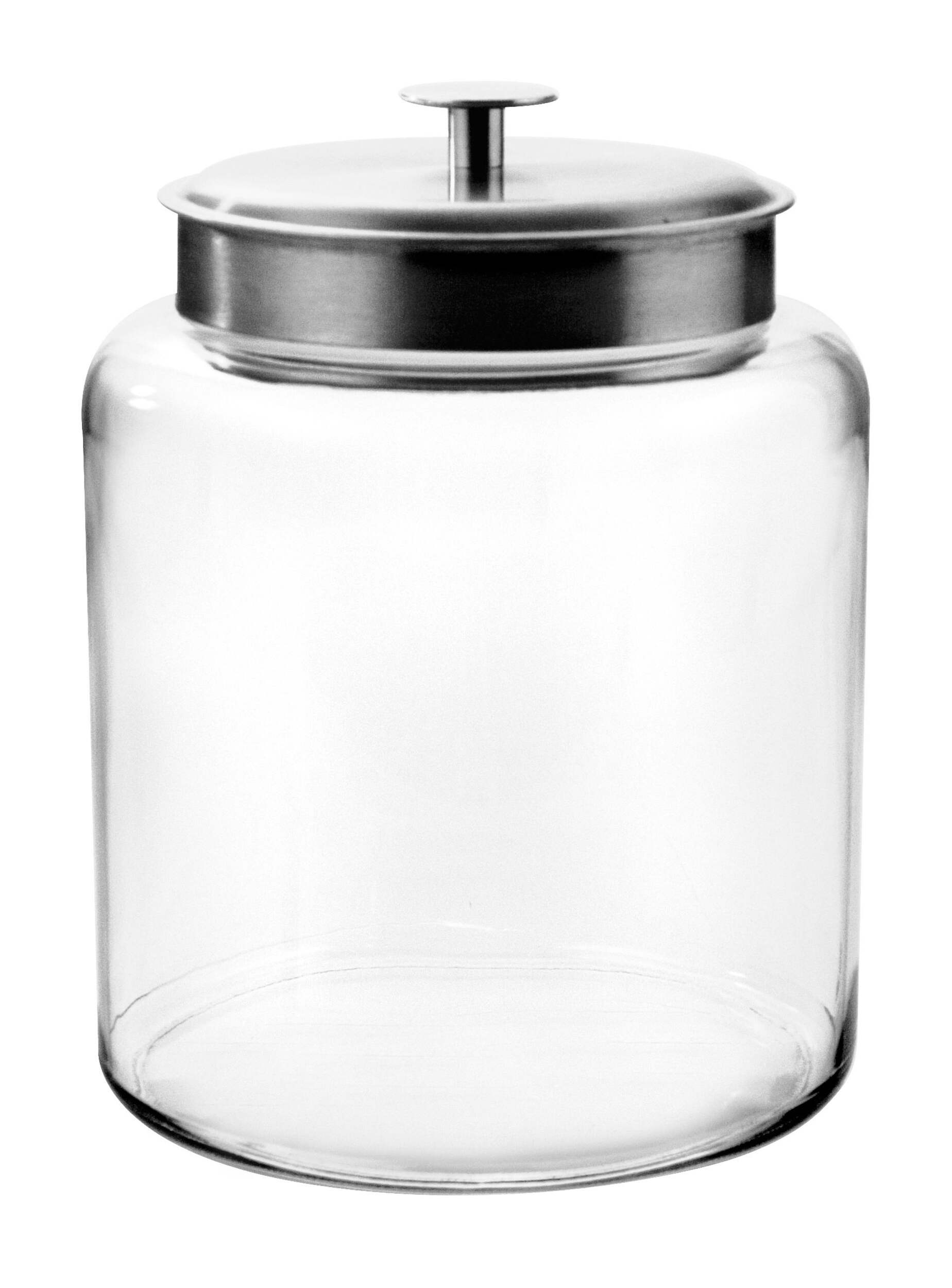 Anchor Hocking Montanna Storage Glass Jars with Lids, 7.57 L Front_Elevated