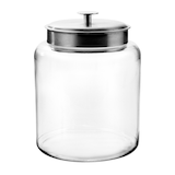 Anchor Hocking Montanna Storage Glass Jars with Lids, 7.57 L Front_Elevated