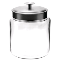 Anchor Hocking Montanna Glass Storage Jar with Lid, 2.83 L