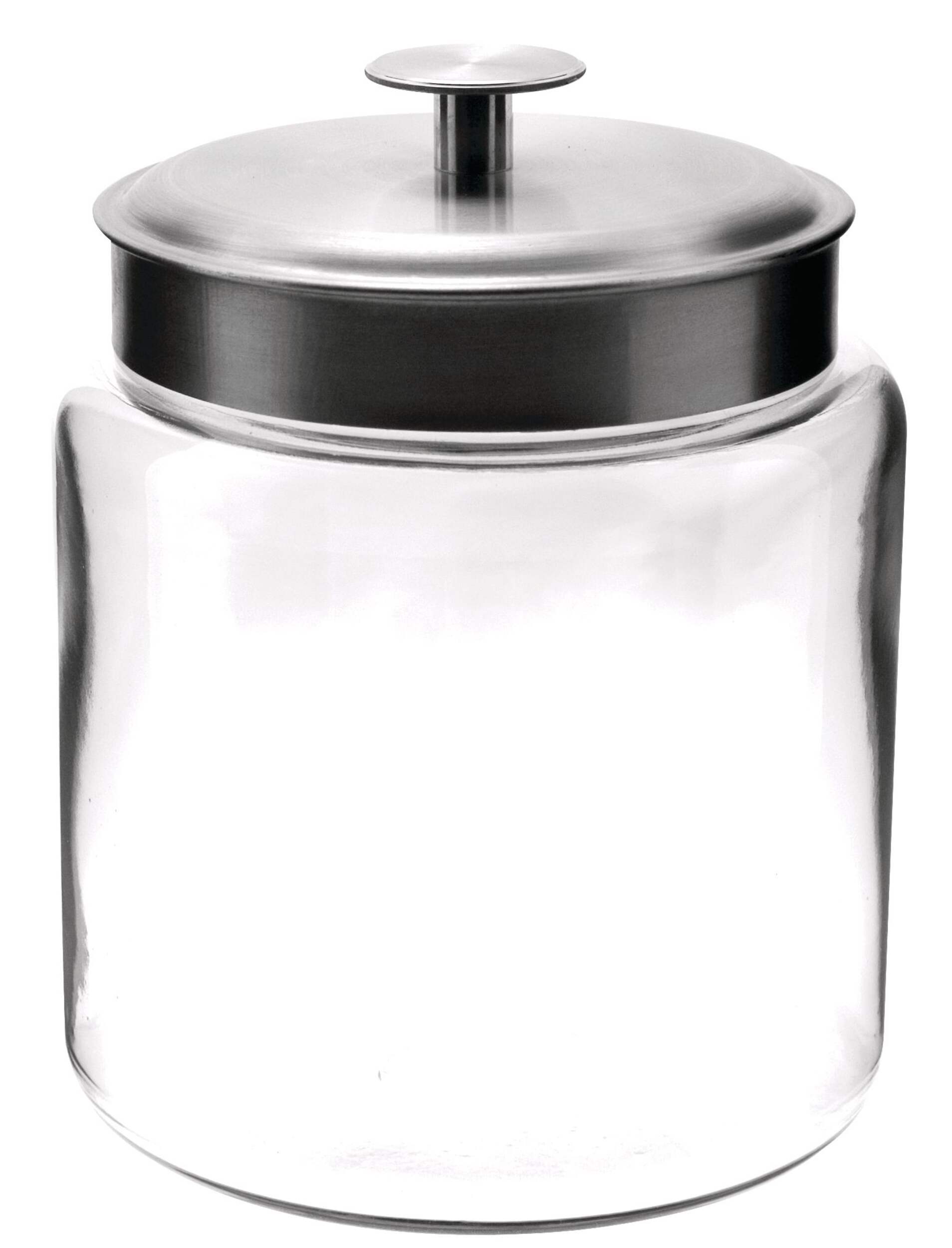 Anchor Hocking Montanna Glass Storage Jar with Lid, 2.83 L Front_Elevated