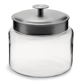 Montanna Glass Storage Jar with Lid, 1.89-L Front_Elevated