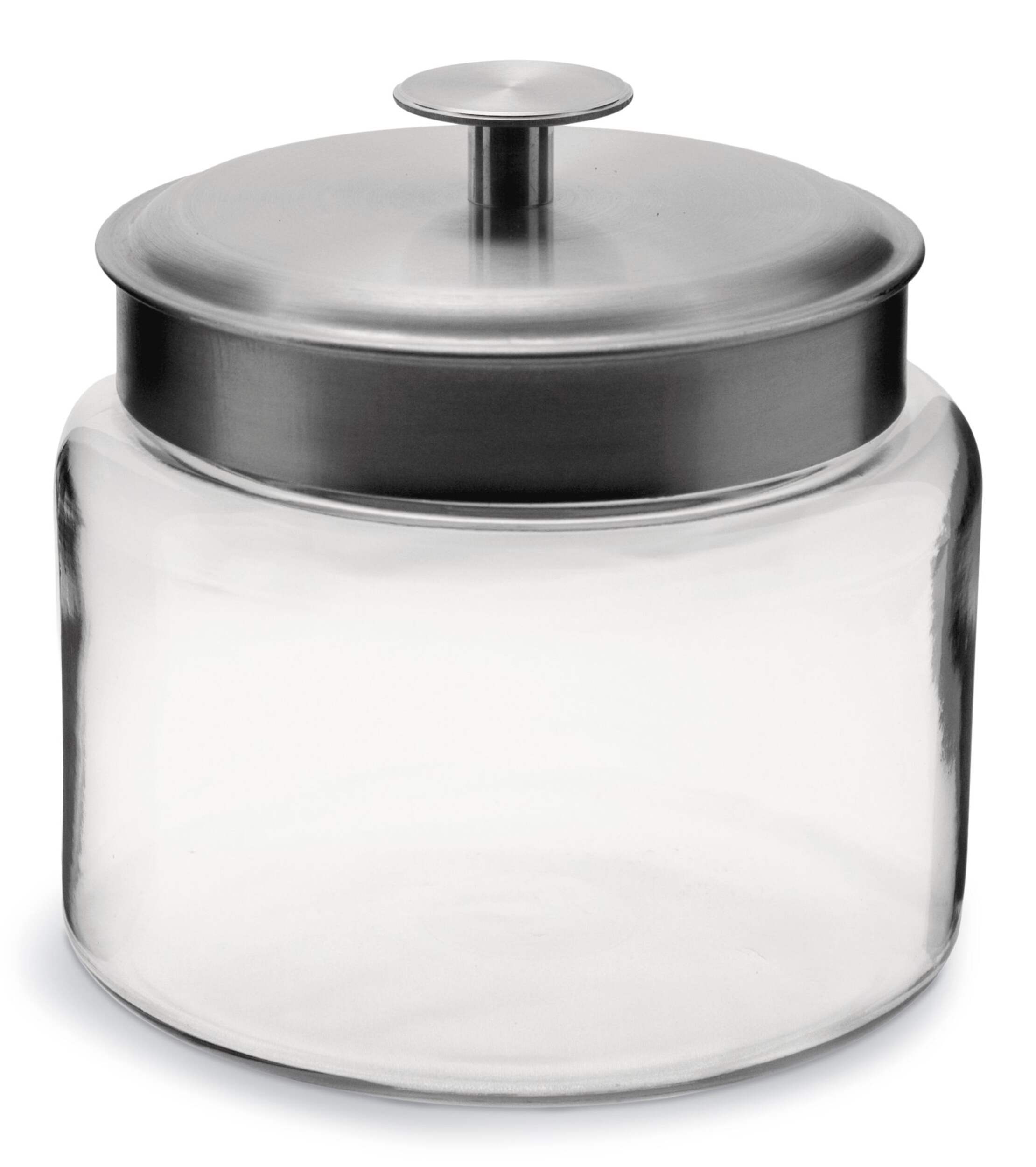 Montanna Glass Storage Jar with Lid, 1.89-L Front_Elevated