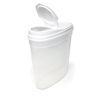 Snaptops Plastic Dry Food Storage Container with Airtight Seal, 5.61-L Front_Three_Fourths_Angled_Left