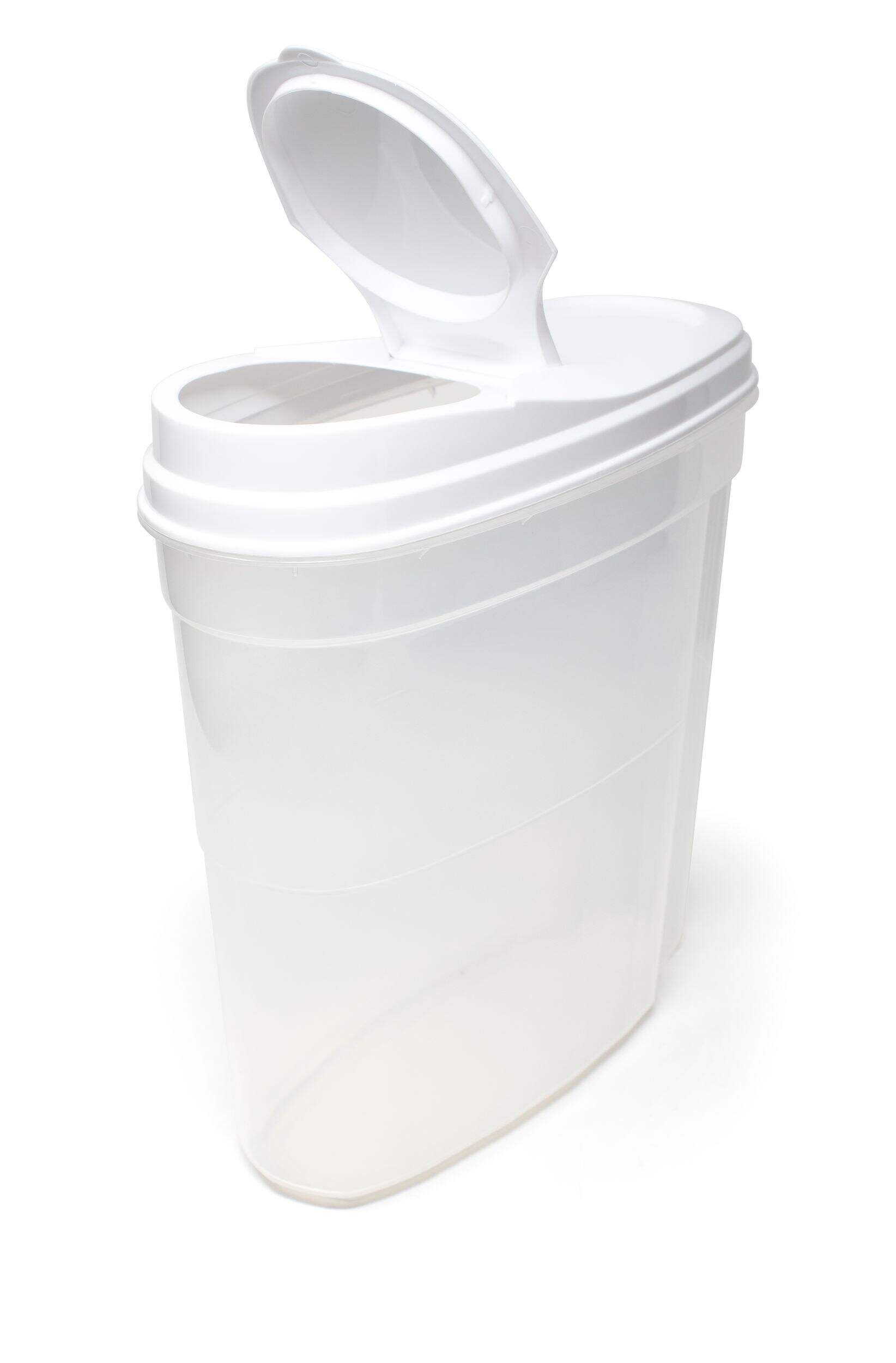 Snaptops Plastic Dry Food Storage Container with Airtight Seal, 5.61-L Front_Three_Fourths_Angled_Left