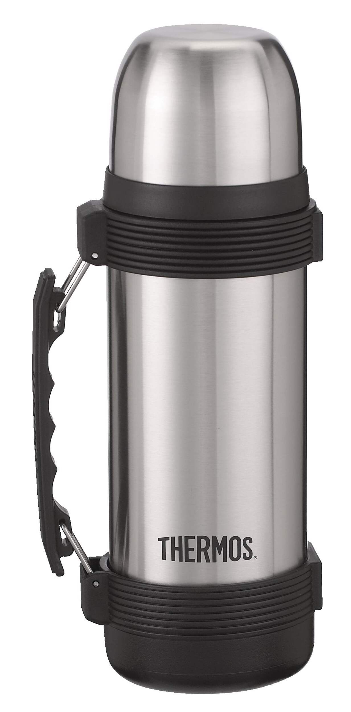 Thermos® Vacuum Stainless Steel Bottle with Leakproof Lid, 1-L Side_Right