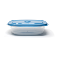 Contenants pour aliments en plastique Snaptops, rectangulaire, 350 mL, paq. 6 Front_Elevated