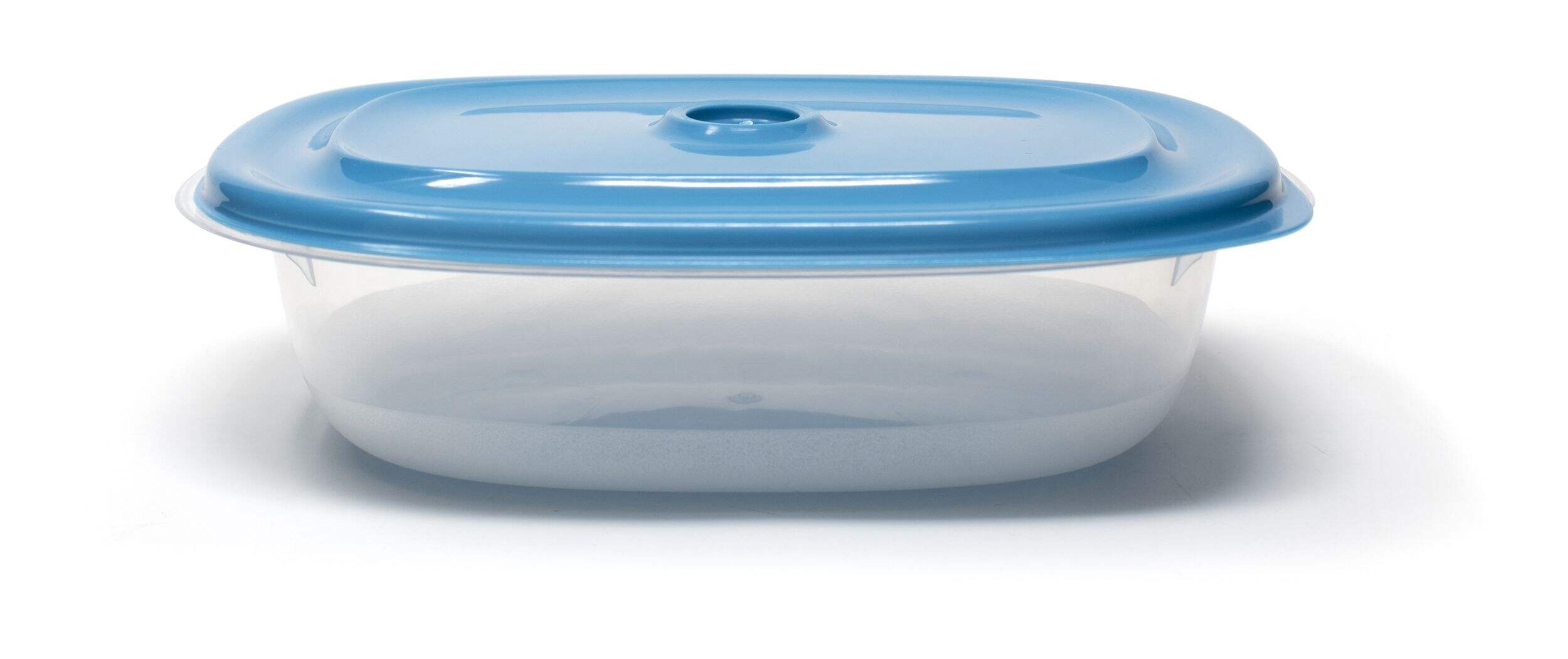 Snaptops Rectangle Plastic Food Storage Container Set, 350-mL, 6-pc Front_Elevated