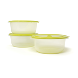 Snaptops Round Plastic Food Storage Container Set, 950-mL, 3-pc Composite_or_Mixed