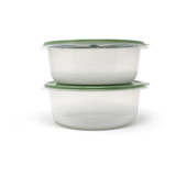 Snaptops Round Plastic Food Storage Container Set, 1.89-L, 4-pc Front_Elevated