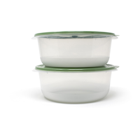 Snaptops Round Plastic Food Storage Container Set, 1.89-L, 4-pc Front_Elevated
