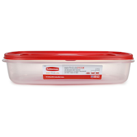 Rubbermaid Easy Find Lid Plastic Food Storage Container, Square, 5.6 L