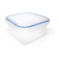 Snaplock Square Plastic Food Storage Container with Airtight Seal, Assorted Sizes Front_Angled_Right