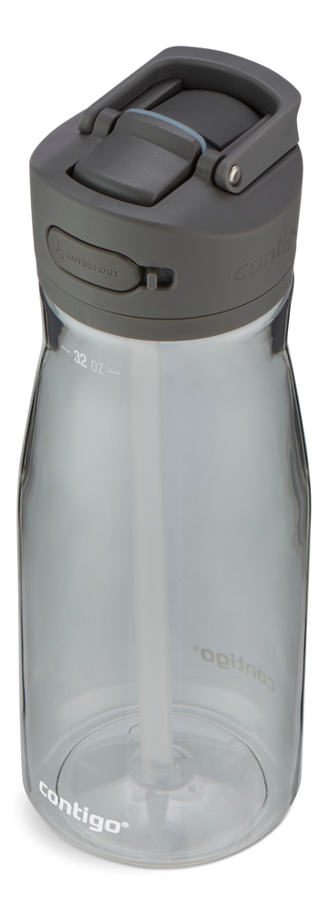 bouteille d'eau sportive avec paille, poignée, marqueur de niveau grand  gobelet