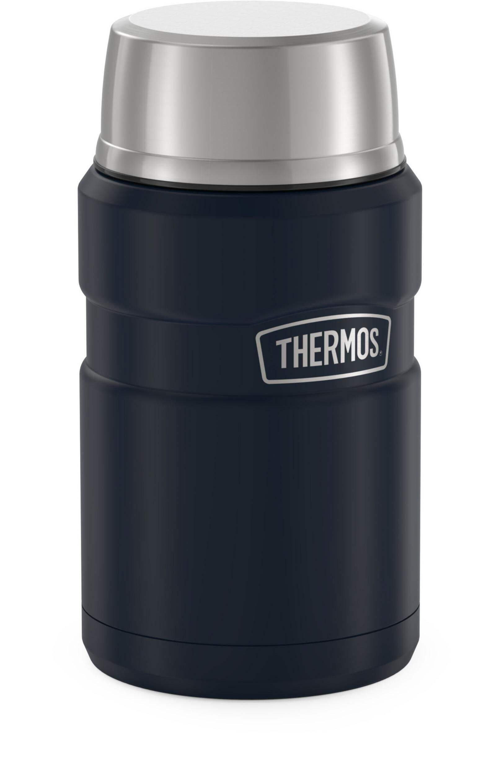 Thermos® Stainless Steel Vaccum Insulated Food Jar with Bowl, 710-mL Front_Three_Fourths_Angled_Right