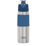Thermos® Stainless Steel Insulated Water Bottle with Push Button Flip-Top Lid, 18-oz Front_Flat
