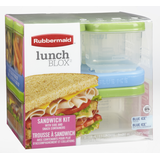 Trousse à sandwich Rubbermaid LunchBlox en plastique, contenant pour aliments Front_Angled_Right