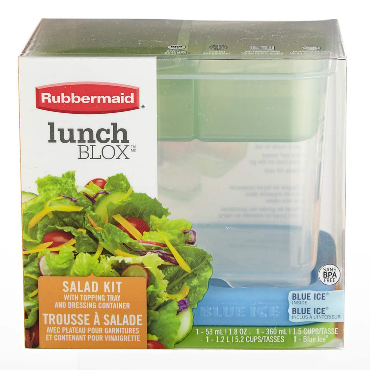 Rubbermaid + Rubbermaid LunchBlox Salad Kit 1806179 [Salad Kit]