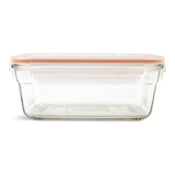 Glasslock Rectangular Glass Food Storage Container with Leakproof Lid, 1.7-L Front_Flat