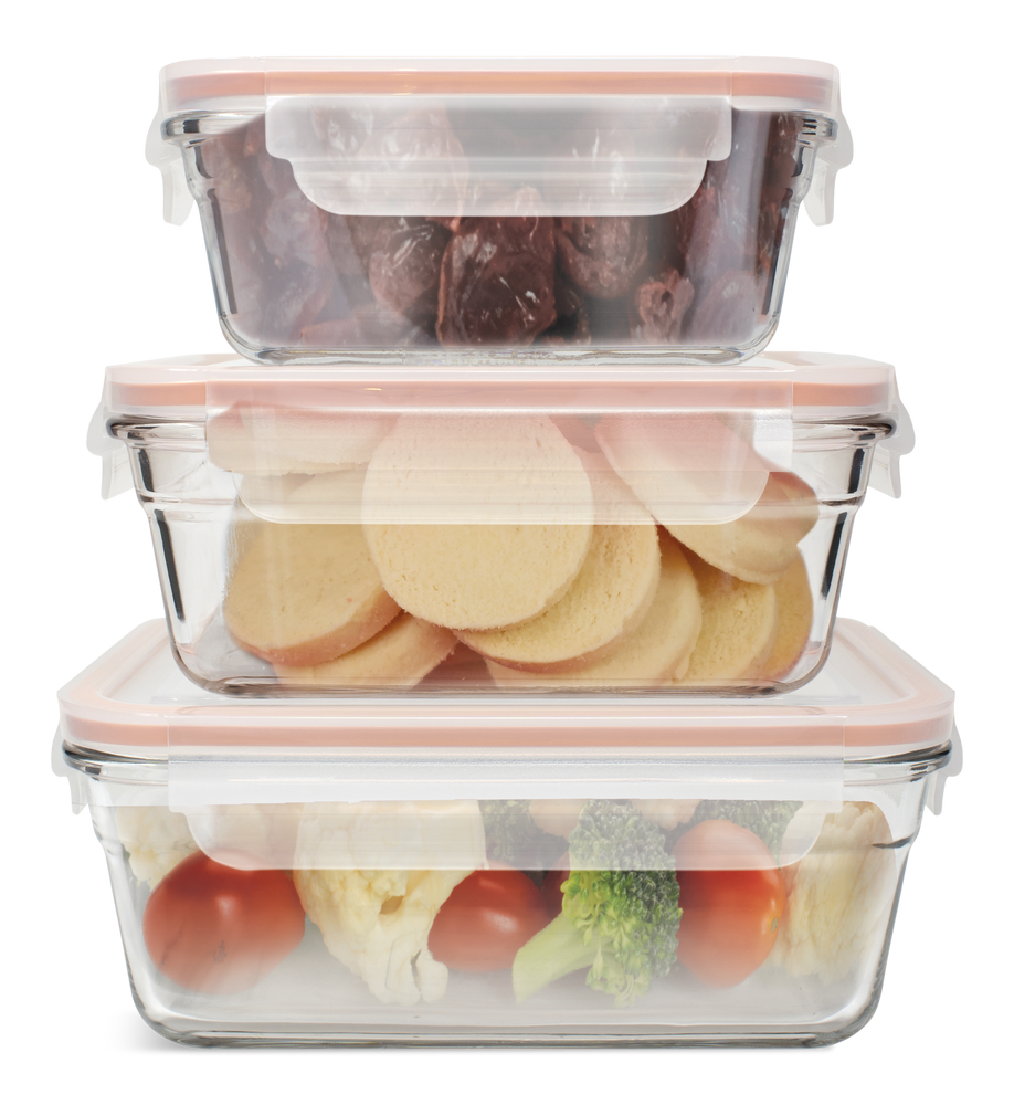 Glasslock Glass Food Storage Container Set Leakproof, 6-pc | Canadian Tire